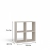 MALAX 2X2 CASHMERE SHELVING UNIT