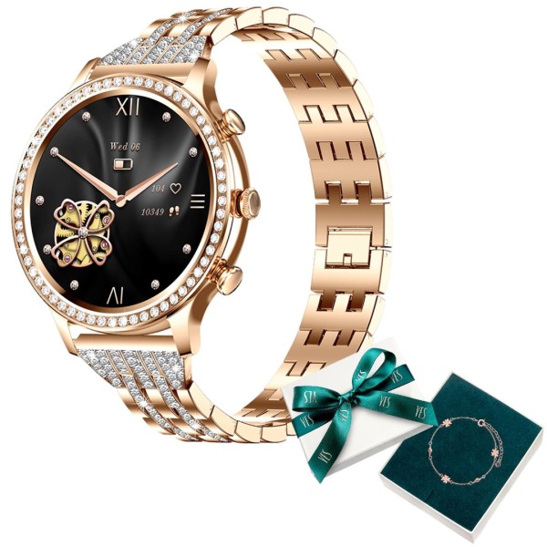 Women's smartwatch Manta Diamond Lusso gold ...