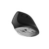 Natec | Vertical Mouse | Crake 2 | Vertical Mouse | Wireless | Bluetooth, 2.4GHz | Black