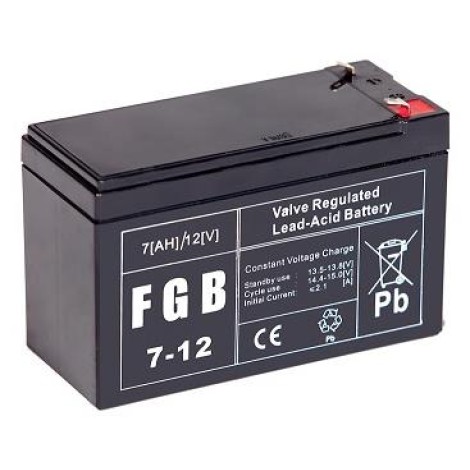 BATTERY 12V 7AH VRLA/FGB7-12 EMU