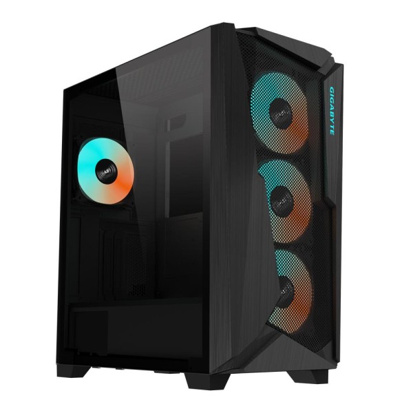 Case|GIGABYTE|C301G V2 BLACK|MidiTower|Case product features Transparent ...