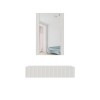 Dressing table with mirror PAFOS 80x41.6x100 white matte