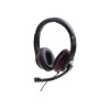 HEADSET STEREO BLACK/MHS-03-BKRD GEMBIRD