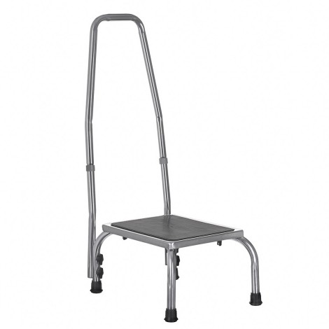 Stopień schodek do wanny, z poręczą