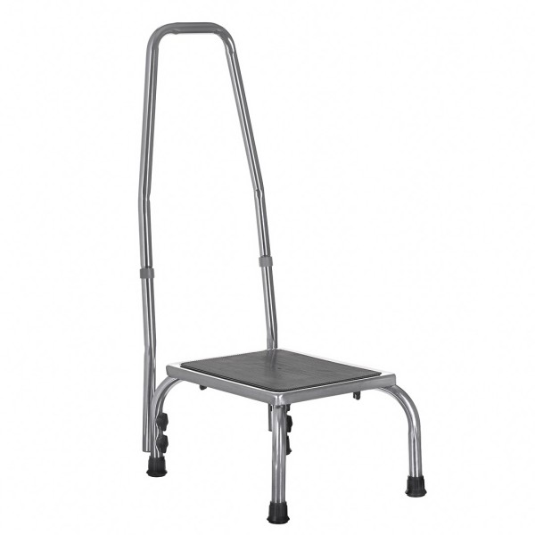 Stopień schodek do wanny, z poręczą