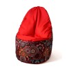 Sako bag pouffe Mandala print-red XL 120 x 80 cm