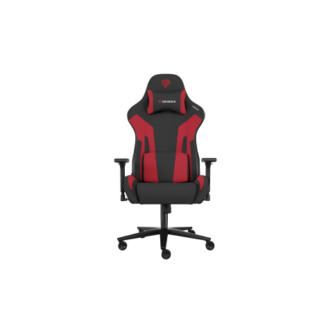 Genesis Gaming Chair Nitro 720 Backrest upholstery material: Fabric, Eco leather, Seat upholstery material: Fabric, Base material: Metal, Castors material: Nylon with CareGlide coating | Black/Red