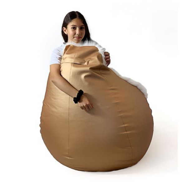 Sako bag pouf Glamour gold XL ...