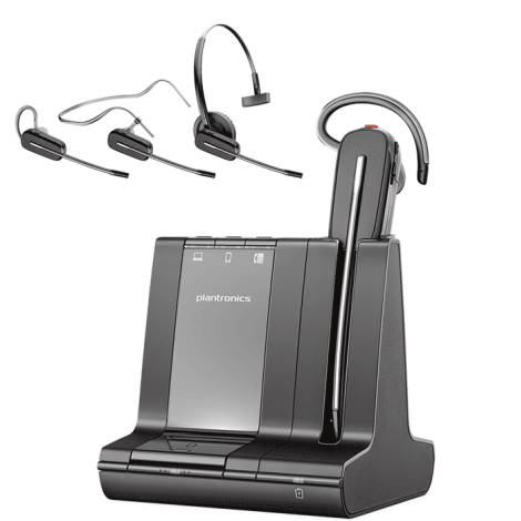 Poly | Headset | Savi 8240 Office, S8240 | Wireless | Built-in microphone | Bluetooth, USB Type-A | Black