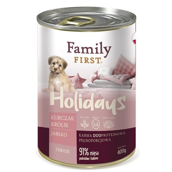 FAMILY FIRST Holidays Junior Chicken, rabbit, ...