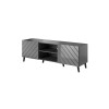 RTV cabinet ABETO 150x42x52 graphite/gloss