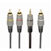 CABLE AUDIO 3.5MM 4PIN TO 3RCA/AV 1.5M CCAP-4P3R-1.5M GEMBIRD