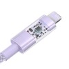 Baseus Gem USB to IP 2.4A fast charging cable 1 m Purple
