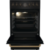 Gorenje Cooker | GECS5B70CLB | Hob type Vitroceramic | Oven type Electric | Black | Width 50 cm | Depth 59.4 cm | 70 L