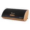 Maestro MR-1775-BLACK bread box Other Black, Wood Bamboo, Metal