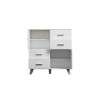 Cama Sideboard LOTTA 110 2D4S white/sonoma oak