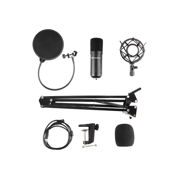 SANDBERG Streamer USB Microphone Kit
