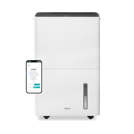 Duux Smart Dehumidifier | Bora | Suitable for rooms up to 50 m² | Water tank capacity 4 L | White