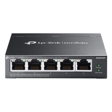 Switch|TP-LINK|Desktop/pedestal|5x10Base-T / 100Base-TX / 1000Base-T|PoE ports 4|ES205GP