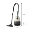 Vacuum Cleaner|PHILIPS|Input power 800 W|Dust capacity 3 L|Cylinder vacuum|Cleaning type Dry|Dust container Dust bag|Colour Black/Beige|XD1101/10