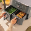 Ninja DZ400EU fryer Double 9.5 L Stand-alone 2470 W Hot air fryer Grey