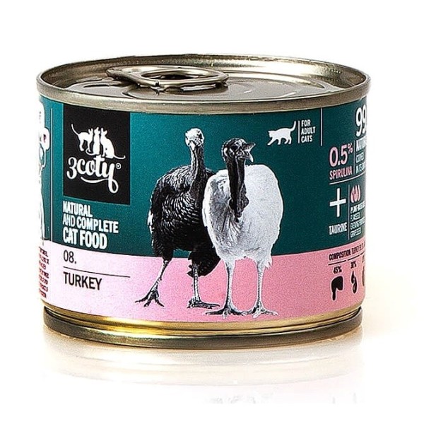 3Coty TURKEY with Spirulina for Adult ...