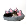 GO GIFT Dog and cat bed - grey - 75x75 cm