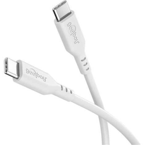 Goobay USB-C Silicone Cable, 1.5 m, white | Goobay