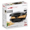 Clatronic ST 3778 sandwich maker 750 W Black, Stainless steel