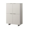 Cama 4D chest of drawers ALMA 100x41.5xH145 cashmere