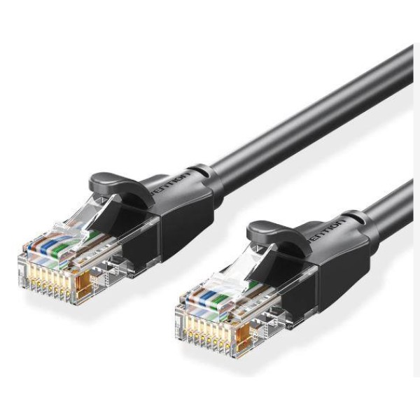 PATCH CABLE CAT.6 UTP/5M BLACK IBEBJ ...