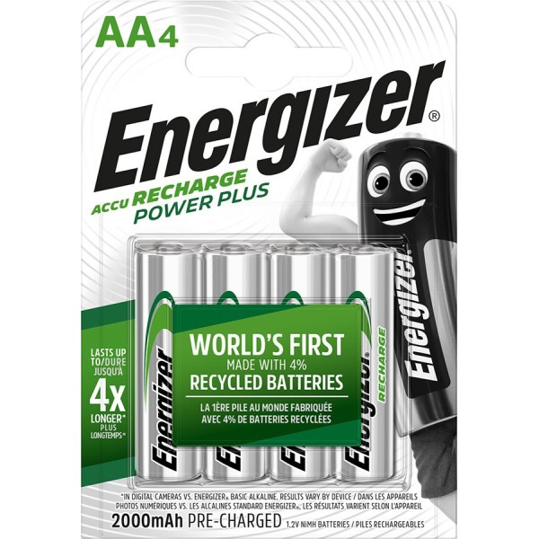 ENERGIZER BATTERY RECHARGEABLE POWER PLUS AA ...