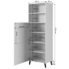 Cabinet ABETO 60x40x176.5 cm white/gloss white