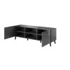 RTV cabinet ABETO 150x42x52 graphite/gloss