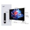 TCL 43P69K TV 109.2 cm (43") 4K Ultra HD Smart TV Wi-Fi Black
