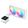 Gamemax CPU Liquid Cooler | GLACIER 240 LCD WH | Intel, AMD