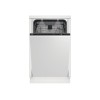 BEKO Dishwasher | BDIS38040Q | Built-in | Width 45 cm | Number of place settings 10 | Number of programs 8 | Energy efficiency class C | Display | White