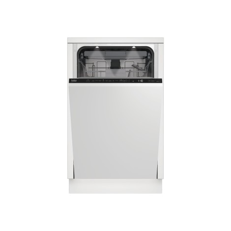BEKO Dishwasher | BDIS38040Q | Built-in | Width 45 cm | Number of place settings 10 | Number of programs 8 | Energy efficiency class C | Display | White