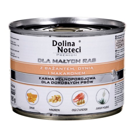 DOLINA NOTECI Premium Pheasant, pumpkin and pasta - Wet dog food - 185 g