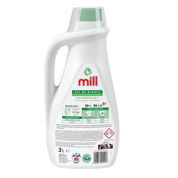 Mill all-purpose washing gel 3 L ...
