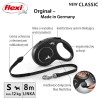 Flexi New CLASSIC 8 m Black Dog Retractable lead