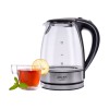 Adler | Kettle | AD 1225 | Standard | 2000 W | 1.7 L | Glass | 360° rotational base | Transparent/Stainless steel