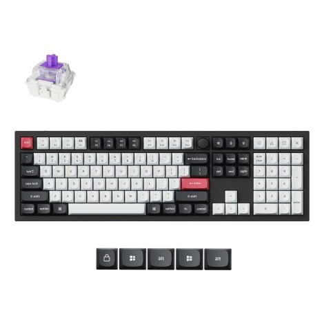 KEYBOARD WRL Q6 HE RGB/CARBON BLACK Q6H-M1 KEYCHRON