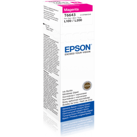 EPSON 1LB T6643 MAGENTA INK BOTTLE 70ML