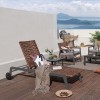 Garden lounger TEXAS brown