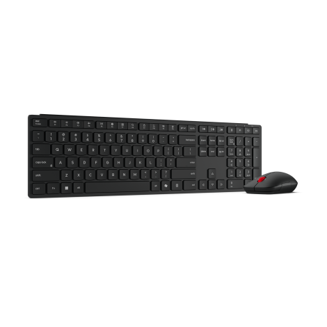 Lenovo Multi-Mode Pro Combo Keyboard and Mouse 6000-US Euro | Keyboard and Mouse Set | Wireless | Mouse included | US Euro | Bluetooth | Eclipse Black