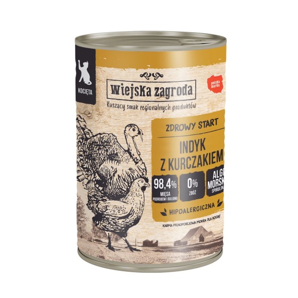 WIEJSKA ZAGRODA Kittens Turkey with chicken ...
