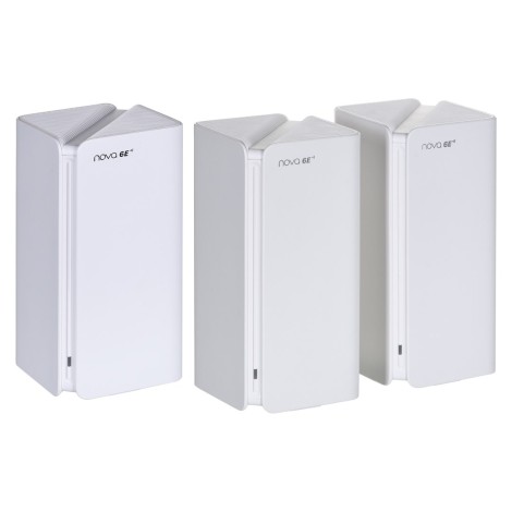 Tenda MX21 Pro(3-pack) Tri-band (2.4 GHz / 5 GHz / 6 GHz) Wi-Fi 6 (802.11ax) White Internal