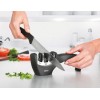 GEFU COLT Pull through knife sharpener Black, Stainless steel