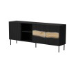 Cama INSERTO 3D1W chest of drawers 190x40x80 black + LED